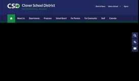 
							         Parent Portal is Now Open - Clover School District								  
							    