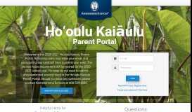 
							         Parent Portal - Kamehameha Schools								  
							    