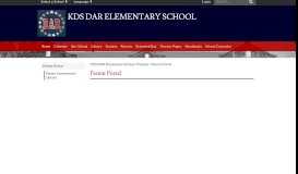 
							         Parent Portal - KDS DAR Elementary School								  
							    