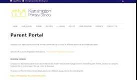 
							         Parent Portal - Kensington Primary School								  
							    