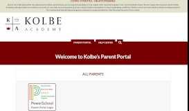 
							         Parent Portal - Kolbe Academy								  
							    
