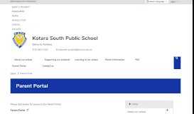 
							         Parent Portal - Kotara South Public School								  
							    