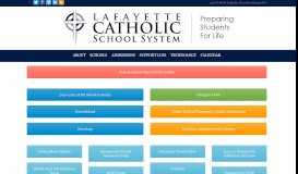 
							         Parent Portal | Lafayette Catholic School System								  
							    