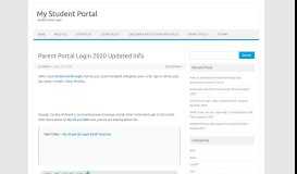 
							         Parent Portal Login 2019 Updated Info - My Student Portal								  
							    