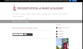 
							         Parent Portal Login | Presentation of Mary Academy, Hudson NH								  
							    