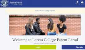 
							         Parent Portal - Loreto College								  
							    