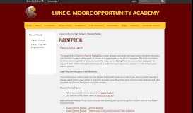 
							         Parent Portal - Luke C. Moore High School								  
							    