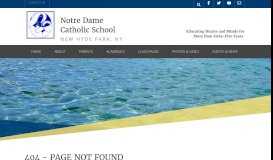 
							         Parent Portal Manual - Notre Dame School								  
							    