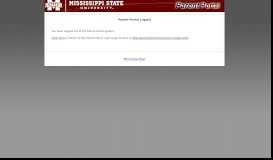 
							         Parent Portal - Mississippi State University								  
							    