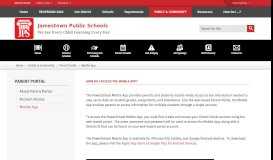 
							         Parent Portal / Mobile App - Jamestown Public Schools								  
							    