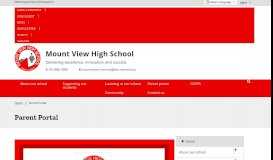 
							         Parent Portal - Mount View High School								  
							    