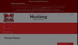 
							         Parent Portal - Mustang Schools								  
							    
