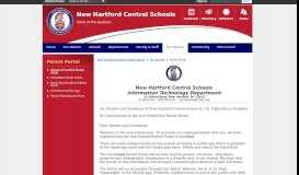 
							         Parent Portal - New Hartford Central Schools								  
							    
