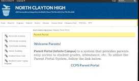 
							         Parent Portal - North Clayton High School								  
							    