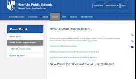 
							         Parent Portal / NWEA Student Progress Report - Herricks Public Schools								  
							    