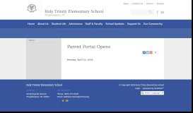 
							         Parent Portal Opens - Holy Trinity Elementary School - Poughkeepsie ...								  
							    