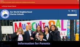 
							         Parent Portal - Our World Neighborhood Charter School								  
							    