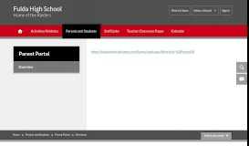 
							         Parent Portal / Overview - Fulda Public School								  
							    