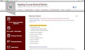 
							         Parent Portal • Page - Appling County School District								  
							    