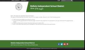 
							         Parent Portal Page - DeSoto ISD								  
							    