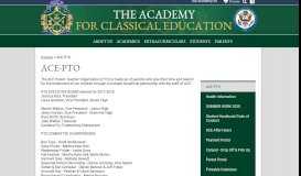 
							         Parent Portal – Parents – Academy for Classical Education								  
							    