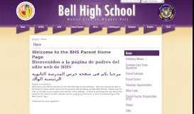 
							         PARENT PORTAL – Parents – Bell High School								  
							    