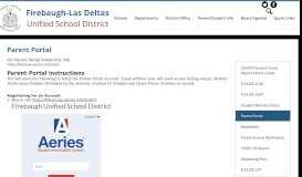 
							         Parent Portal - Parents - Firebaugh-Las Deltas Unified School District								  
							    
