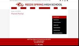 
							         Parent Portal – Parents – Reeds Spring High School								  
							    