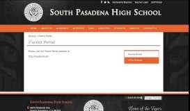 
							         Parent Portal – Parents – South Pasadena High School								  
							    