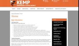 
							         Parent Portal – Parents & Students – Kemp ISD								  
							    