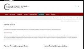 
							         Parent Portal Password Reset | St. Clair County School District								  
							    