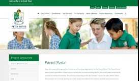 
							         Parent Portal | Peter Moyes Anglican Community School								  
							    