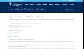 
							         Parent Portal : PGHS - Parafield Gardens High School								  
							    