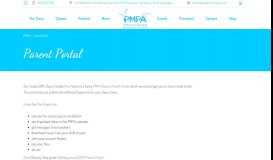 
							         Parent Portal - PMPA								  
							    