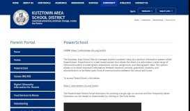 
							         Parent Portal / PowerSchool - Kutztown Area School District								  
							    