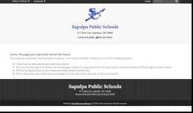 
							         Parent Portal - PowerSchool - Sapulpa Public Schools								  
							    