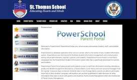 
							         Parent Portal Powerschool - St. Thomas in Old Bridge								  
							    