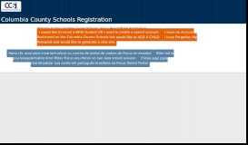 
							         Parent Portal Registration - Columbia County Schools - Dev								  
							    