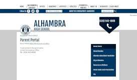 
							         Parent Portal – Resources – Alhambra High School								  
							    