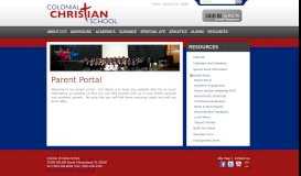 
							         Parent Portal (Resources) - Colonial Christian School								  
							    