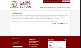 
							         Parent Portal - Rivera Middle School								  
							    