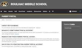 
							         Parent Portal - Roulhac Middle School								  
							    