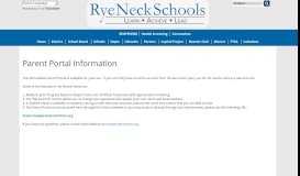 
							         Parent Portal - Rye Neck School District Parents								  
							    