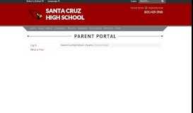 
							         Parent Portal - Santa Cruz High School								  
							    