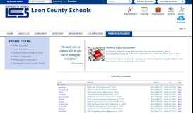 
							         Parent Portal / School Contact info - Leon County Schools								  
							    