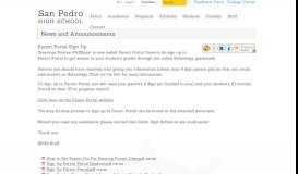 
							         Parent Portal Sign Up - News and Announcements - San Pedro High ...								  
							    