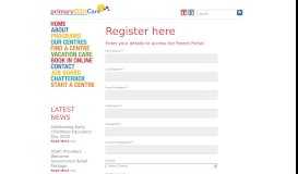
							         Parent Portal Signup - Primary OSHCare								  
							    