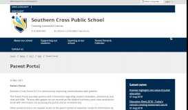 
							         Parent Portal - Southern Cross Public School								  
							    