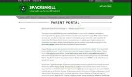 
							         Parent Portal - Spackenkill Union Free School District								  
							    