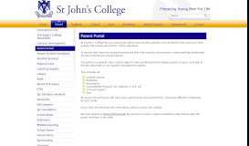 
							         Parent Portal | St John's College								  
							    